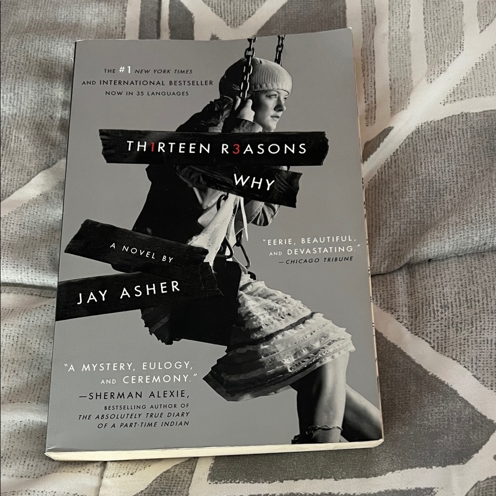 Thirteen Reasons Why by - Gray Cover Coffee Table Book